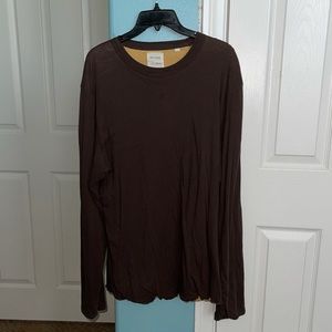 Brown long sleeve shirt